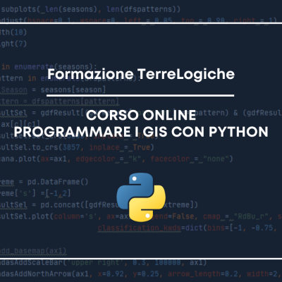 Sessione straordinaria del corso online "Programmare i GIS con Python", blocca ora il tuo posto!